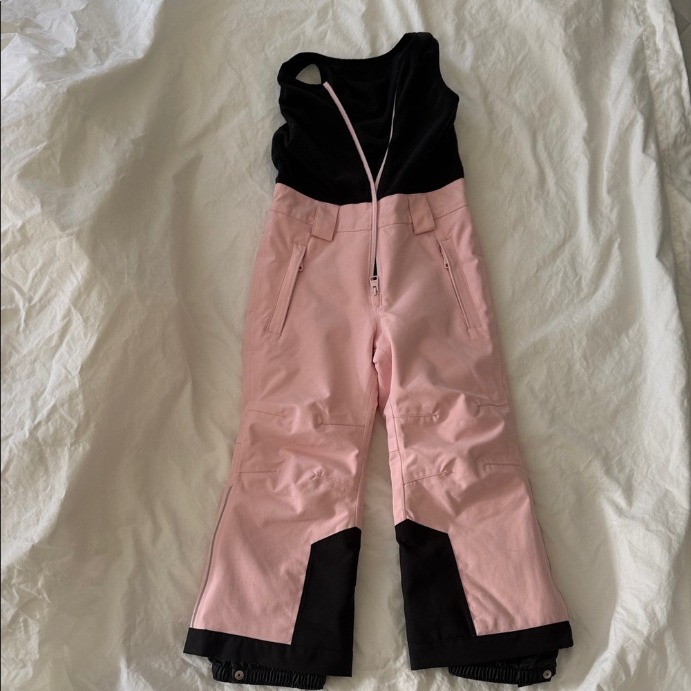 Stylish Pink and Black Kids Overalls